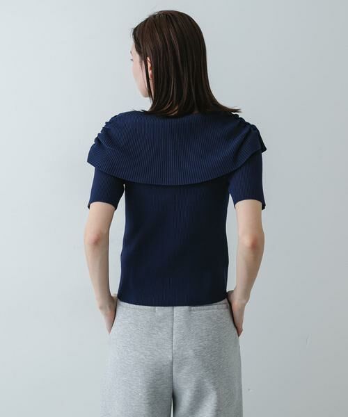 SENSE OF PLACE by URBAN RESEARCH / センスオブプレイス バイ アーバンリサーチ ニット・セーター | 『洗濯可』オフショルリブセーター(半袖) | 詳細9