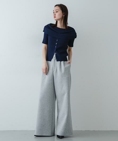 SENSE OF PLACE by URBAN RESEARCH / センスオブプレイス バイ アーバンリサーチ ニット・セーター | 『洗濯可』オフショルリブセーター(半袖) | 詳細10