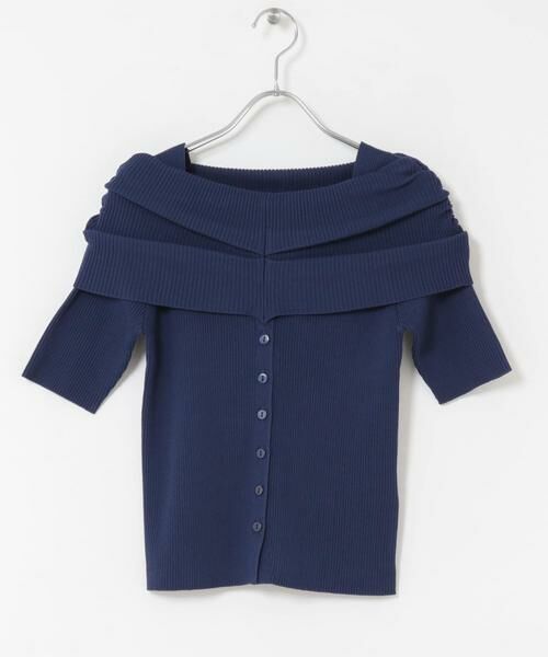 SENSE OF PLACE by URBAN RESEARCH / センスオブプレイス バイ アーバンリサーチ ニット・セーター | 『洗濯可』オフショルリブセーター(半袖) | 詳細11