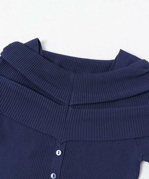 SENSE OF PLACE by URBAN RESEARCH / センスオブプレイス バイ アーバンリサーチ ニット・セーター | 『洗濯可』オフショルリブセーター(半袖) | 詳細12