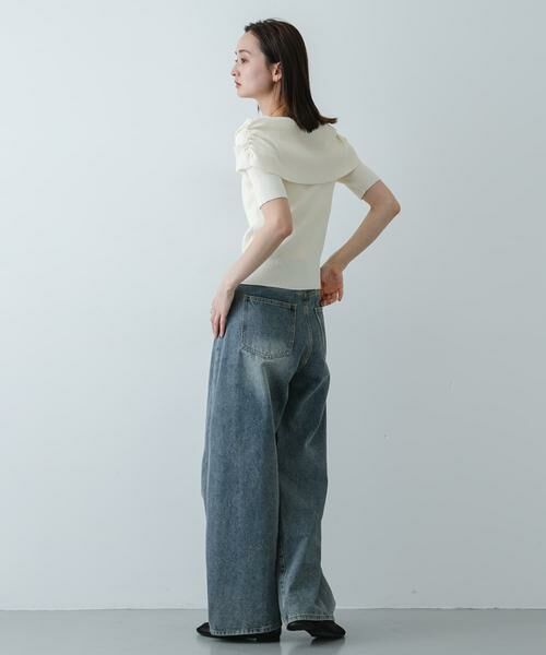 SENSE OF PLACE by URBAN RESEARCH / センスオブプレイス バイ アーバンリサーチ ニット・セーター | 『洗濯可』オフショルリブセーター(半袖) | 詳細21