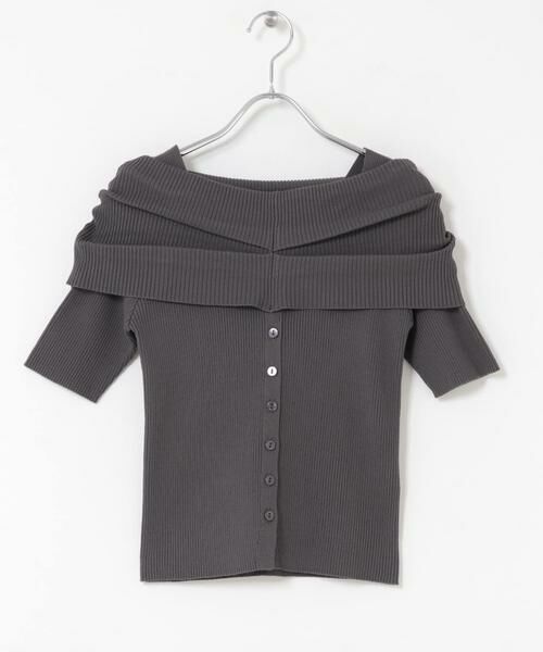 SENSE OF PLACE by URBAN RESEARCH / センスオブプレイス バイ アーバンリサーチ ニット・セーター | 『洗濯可』オフショルリブセーター(半袖) | 詳細28
