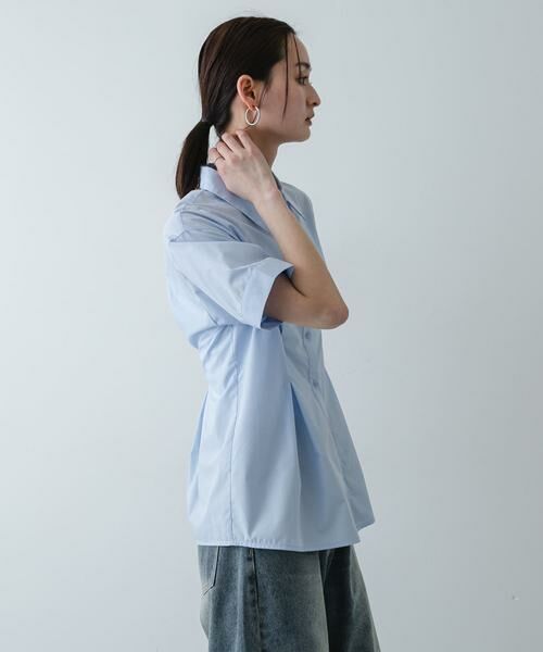 SENSE OF PLACE by URBAN RESEARCH / センスオブプレイス バイ アーバンリサーチ シャツ・ブラウス | 『イージーケア』ウエストタックハーフスリーブシャツ | 詳細3