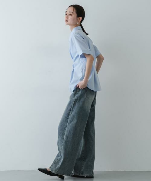 SENSE OF PLACE by URBAN RESEARCH / センスオブプレイス バイ アーバンリサーチ シャツ・ブラウス | 『イージーケア』ウエストタックハーフスリーブシャツ | 詳細5