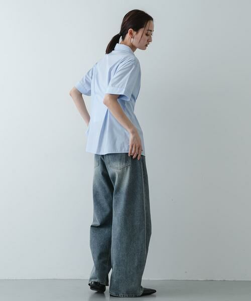 SENSE OF PLACE by URBAN RESEARCH / センスオブプレイス バイ アーバンリサーチ シャツ・ブラウス | 『イージーケア』ウエストタックハーフスリーブシャツ | 詳細6