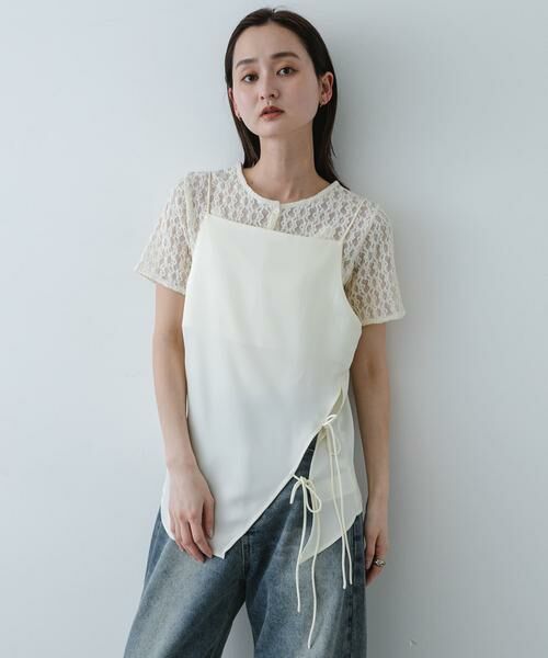 SENSE OF PLACE by URBAN RESEARCH / センスオブプレイス バイ アーバンリサーチ キャミソール・チューブトップ | アシメリボンキャミソール | 詳細10