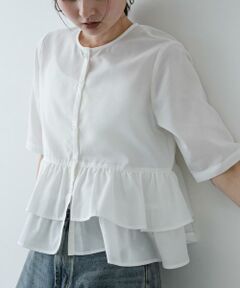 SENSE OF PLACE by URBAN RESEARCH / センスオブプレイス バイ アーバンリサーチ シャツ・ブラウス | フリルペプラムブラウス