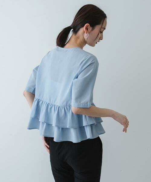 SENSE OF PLACE by URBAN RESEARCH / センスオブプレイス バイ アーバンリサーチ シャツ・ブラウス | フリルペプラムブラウス | 詳細3