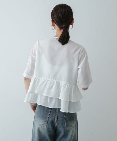 SENSE OF PLACE by URBAN RESEARCH / センスオブプレイス バイ アーバンリサーチ シャツ・ブラウス | フリルペプラムブラウス | 詳細15