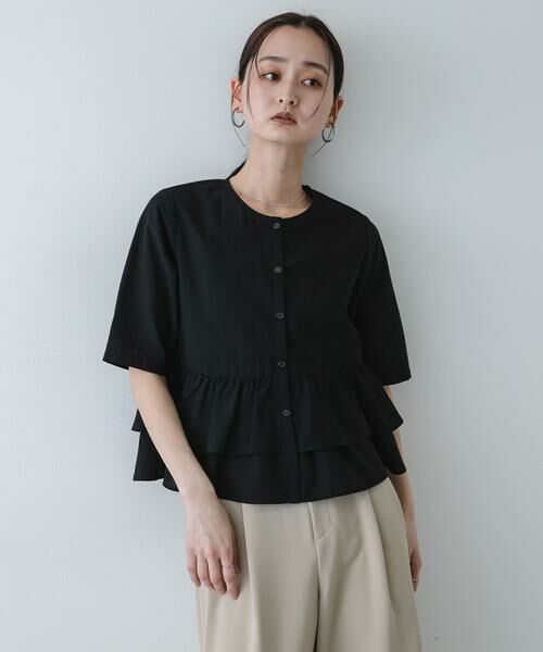 SENSE OF PLACE by URBAN RESEARCH / センスオブプレイス バイ アーバンリサーチ シャツ・ブラウス | フリルペプラムブラウス | 詳細21