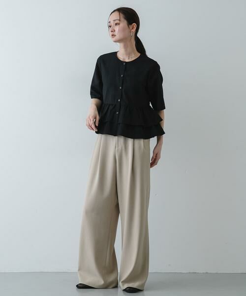 SENSE OF PLACE by URBAN RESEARCH / センスオブプレイス バイ アーバンリサーチ シャツ・ブラウス | フリルペプラムブラウス | 詳細23