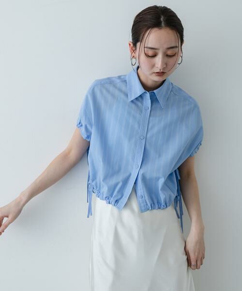 SENSE OF PLACE by URBAN RESEARCH / センスオブプレイス バイ アーバンリサーチ シャツ・ブラウス | 『イージーケア』クロップドギャザーシャツ | 詳細1