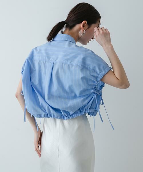 SENSE OF PLACE by URBAN RESEARCH / センスオブプレイス バイ アーバンリサーチ シャツ・ブラウス | 『イージーケア』クロップドギャザーシャツ | 詳細2