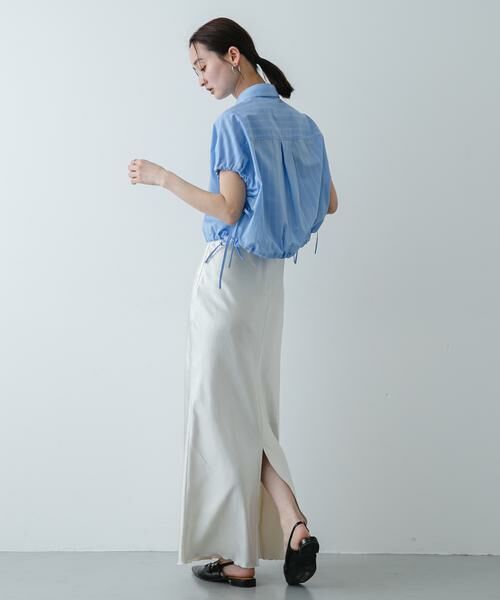 SENSE OF PLACE by URBAN RESEARCH / センスオブプレイス バイ アーバンリサーチ シャツ・ブラウス | 『イージーケア』クロップドギャザーシャツ | 詳細4