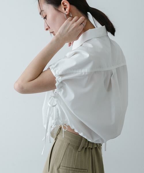 SENSE OF PLACE by URBAN RESEARCH / センスオブプレイス バイ アーバンリサーチ シャツ・ブラウス | 『イージーケア』クロップドギャザーシャツ | 詳細12