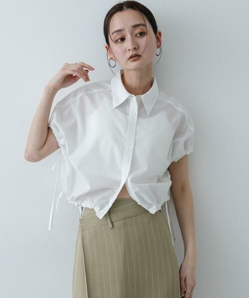 SENSE OF PLACE by URBAN RESEARCH / センスオブプレイス バイ アーバンリサーチ シャツ・ブラウス | 『イージーケア』クロップドギャザーシャツ | 詳細13