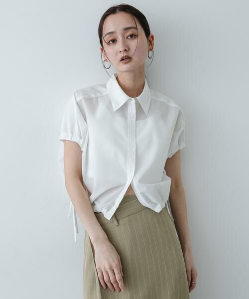 SENSE OF PLACE by URBAN RESEARCH / センスオブプレイス バイ アーバンリサーチ シャツ・ブラウス | 『イージーケア』クロップドギャザーシャツ | 詳細14