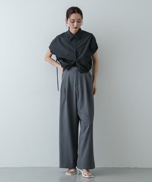 SENSE OF PLACE by URBAN RESEARCH / センスオブプレイス バイ アーバンリサーチ シャツ・ブラウス | 『イージーケア』クロップドギャザーシャツ | 詳細24