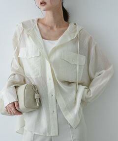 SENSE OF PLACE by URBAN RESEARCH / センスオブプレイス バイ アーバンリサーチ シャツ・ブラウス | シアーフーディシャツ