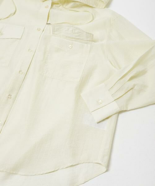 SENSE OF PLACE by URBAN RESEARCH / センスオブプレイス バイ アーバンリサーチ シャツ・ブラウス | シアーフーディシャツ | 詳細10