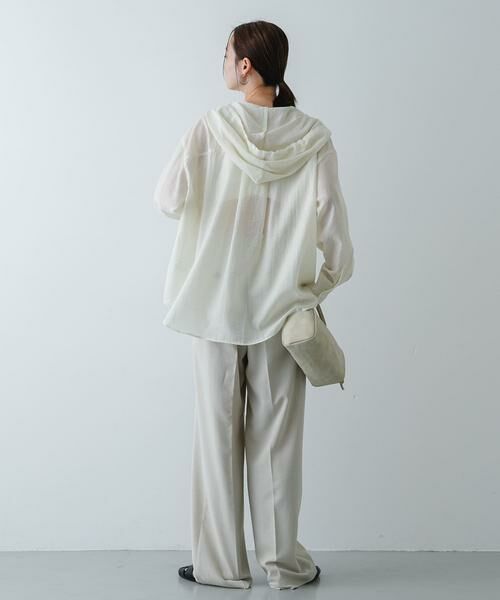 SENSE OF PLACE by URBAN RESEARCH / センスオブプレイス バイ アーバンリサーチ シャツ・ブラウス | シアーフーディシャツ | 詳細6