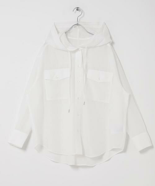 SENSE OF PLACE by URBAN RESEARCH / センスオブプレイス バイ アーバンリサーチ シャツ・ブラウス | シアーフーディシャツ | 詳細17