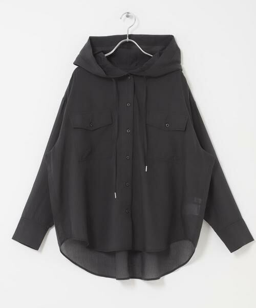 SENSE OF PLACE by URBAN RESEARCH / センスオブプレイス バイ アーバンリサーチ シャツ・ブラウス | シアーフーディシャツ | 詳細26