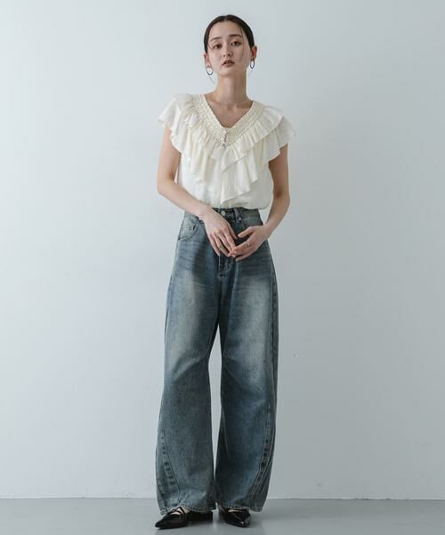 SENSE OF PLACE by URBAN RESEARCH / センスオブプレイス バイ アーバンリサーチ シャツ・ブラウス | ヨウリュウフリルブラウス | 詳細11