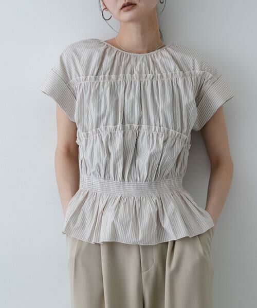 SENSE OF PLACE by URBAN RESEARCH / センスオブプレイス バイ アーバンリサーチ シャツ・ブラウス | ロールアップシャーリングブラウス（ベージュ系その他）