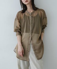 SENSE OF PLACE by URBAN RESEARCH / センスオブプレイス バイ アーバンリサーチ シャツ・ブラウス | バンドカラーシャンブレーシアーシャツ