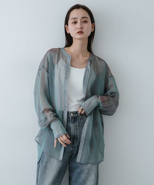 SENSE OF PLACE by URBAN RESEARCH / センスオブプレイス バイ アーバンリサーチ シャツ・ブラウス | バンドカラーシャンブレーシアーシャツ | 詳細3