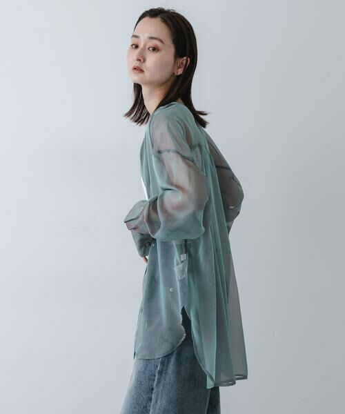 SENSE OF PLACE by URBAN RESEARCH / センスオブプレイス バイ アーバンリサーチ シャツ・ブラウス | バンドカラーシャンブレーシアーシャツ | 詳細4