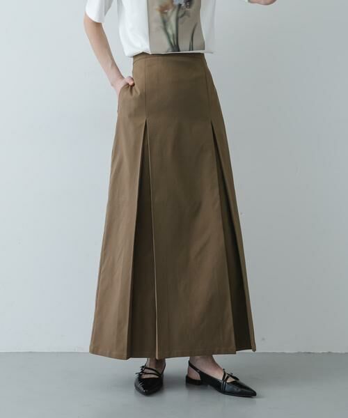 SENSE OF PLACE by URBAN RESEARCH / センスオブプレイス バイ アーバンリサーチ スカート | ボックスプリーツスカート（ベージュ）