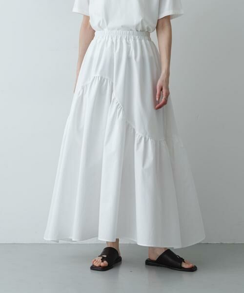 SENSE OF PLACE by URBAN RESEARCH / センスオブプレイス バイ アーバンリサーチ ロング・マキシ丈スカート | アシメキリカエギャザースカート | 詳細1