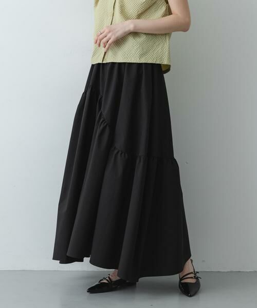 SENSE OF PLACE by URBAN RESEARCH / センスオブプレイス バイ アーバンリサーチ ロング・マキシ丈スカート | アシメキリカエギャザースカート | 詳細10