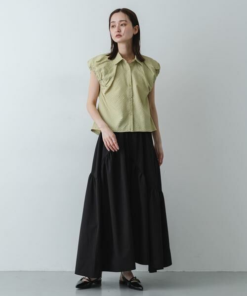 SENSE OF PLACE by URBAN RESEARCH / センスオブプレイス バイ アーバンリサーチ ロング・マキシ丈スカート | アシメキリカエギャザースカート | 詳細12