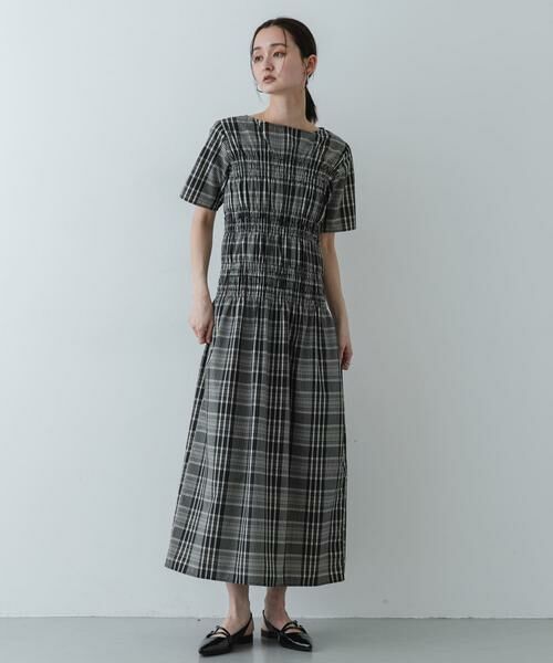 SENSE OF PLACE by URBAN RESEARCH / センスオブプレイス バイ アーバンリサーチ ワンピース | チェックシャーリングワンピース | 詳細4