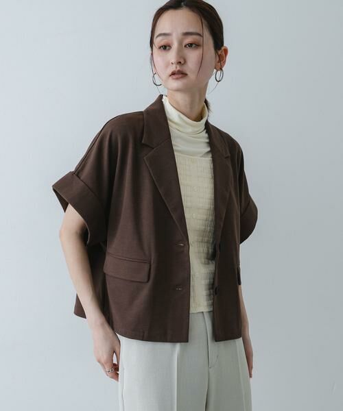 SENSE OF PLACE by URBAN RESEARCH / センスオブプレイス バイ アーバンリサーチ その他アウター | ミラノクロップドジャケット | 詳細1