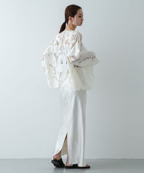 SENSE OF PLACE by URBAN RESEARCH / センスオブプレイス バイ アーバンリサーチ ノーカラージャケット | ノーカラーレースジャケット | 詳細6