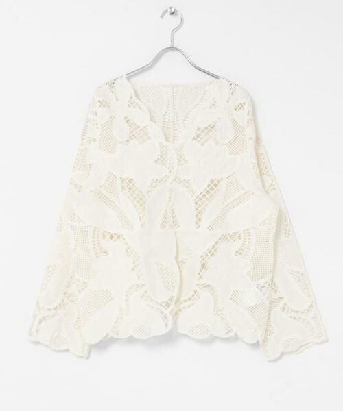 SENSE OF PLACE by URBAN RESEARCH / センスオブプレイス バイ アーバンリサーチ ノーカラージャケット | ノーカラーレースジャケット | 詳細7