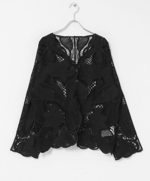 SENSE OF PLACE by URBAN RESEARCH / センスオブプレイス バイ アーバンリサーチ ノーカラージャケット | ノーカラーレースジャケット | 詳細12