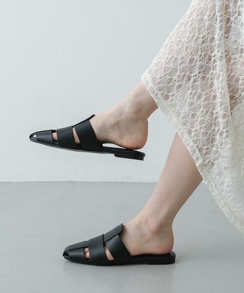 SENSE OF PLACE by URBAN RESEARCH / センスオブプレイス バイ アーバンリサーチ サンダル | グルカミュール（ブラック）