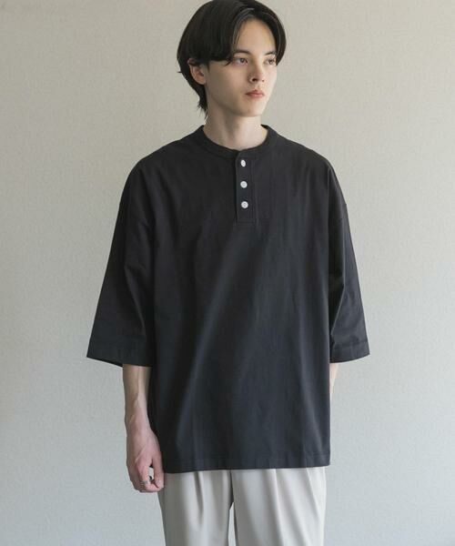 SENSE OF PLACE by URBAN RESEARCH / センスオブプレイス バイ アーバンリサーチ Tシャツ | 『別注』Healthknit×SENSE OF PLACE　ヘンリーネックTシャツ | 詳細5