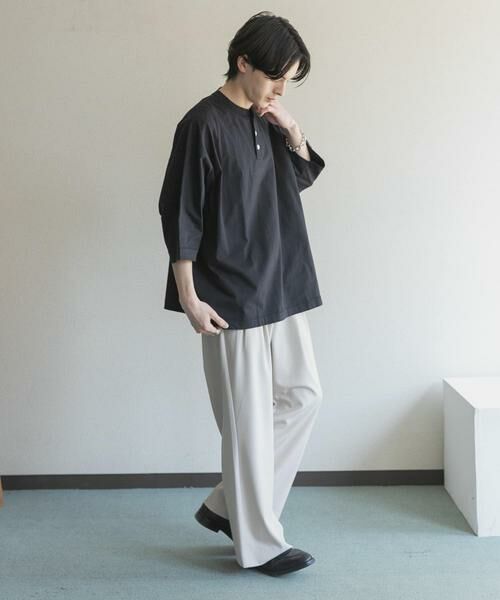 SENSE OF PLACE by URBAN RESEARCH / センスオブプレイス バイ アーバンリサーチ Tシャツ | 『別注』Healthknit×SENSE OF PLACE　ヘンリーネックTシャツ | 詳細7