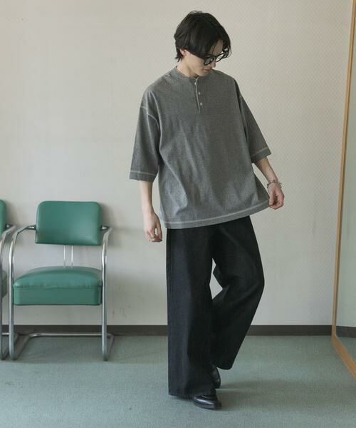 SENSE OF PLACE by URBAN RESEARCH / センスオブプレイス バイ アーバンリサーチ Tシャツ | 『別注』Healthknit×SENSE OF PLACE　ヘンリーネックTシャツ | 詳細17