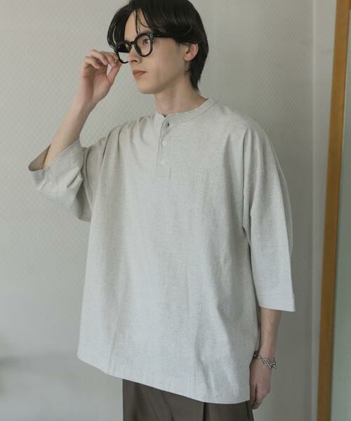 SENSE OF PLACE by URBAN RESEARCH / センスオブプレイス バイ アーバンリサーチ Tシャツ | 『別注』Healthknit×SENSE OF PLACE　ヘンリーネックTシャツ | 詳細28