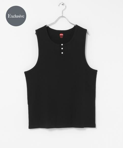 SENSE OF PLACE by URBAN RESEARCH / センスオブプレイス バイ アーバンリサーチ タンクトップ | 『別注』Healthknit×SENSE OF PLACE　タンクトップ（ブラック）