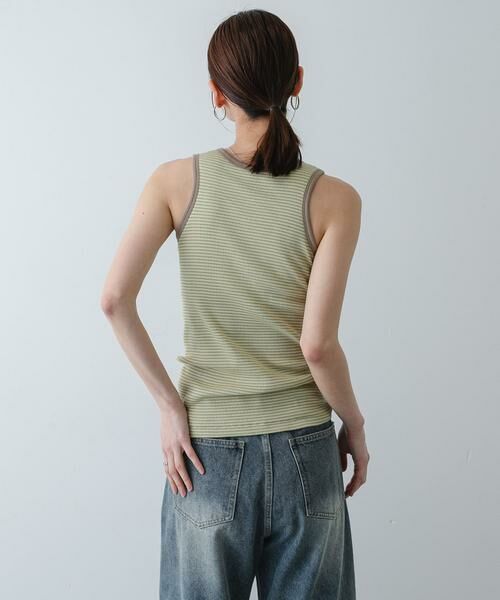 SENSE OF PLACE by URBAN RESEARCH / センスオブプレイス バイ アーバンリサーチ タンクトップ | 『別注』Healthknit×SENSE OF PLACE ボーダータンクトップ | 詳細3