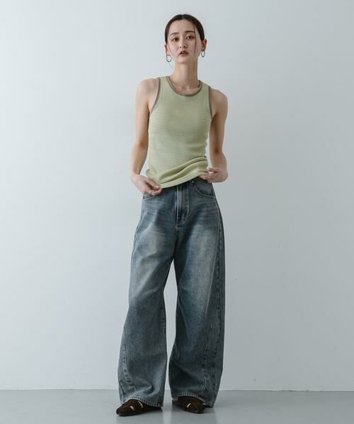 SENSE OF PLACE by URBAN RESEARCH / センスオブプレイス バイ アーバンリサーチ タンクトップ | 『別注』Healthknit×SENSE OF PLACE ボーダータンクトップ | 詳細4