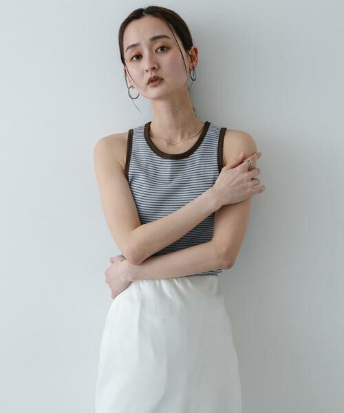 SENSE OF PLACE by URBAN RESEARCH / センスオブプレイス バイ アーバンリサーチ タンクトップ | 『別注』Healthknit×SENSE OF PLACE ボーダータンクトップ | 詳細8